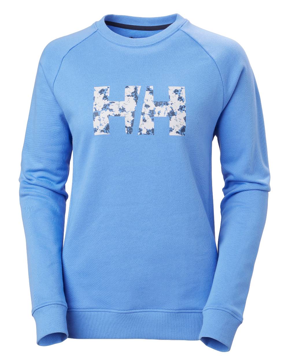 Skagen Blue coloured Helly Hansen Womens F2F Organic Cotton Sweater on white background