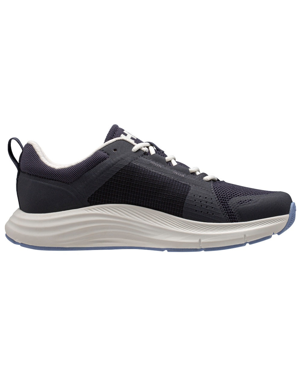 Navy Bright Blue Coloured Helly Hansen Womens HP Ahiga Evo 5 Marine Lifestyle Shoes on white background