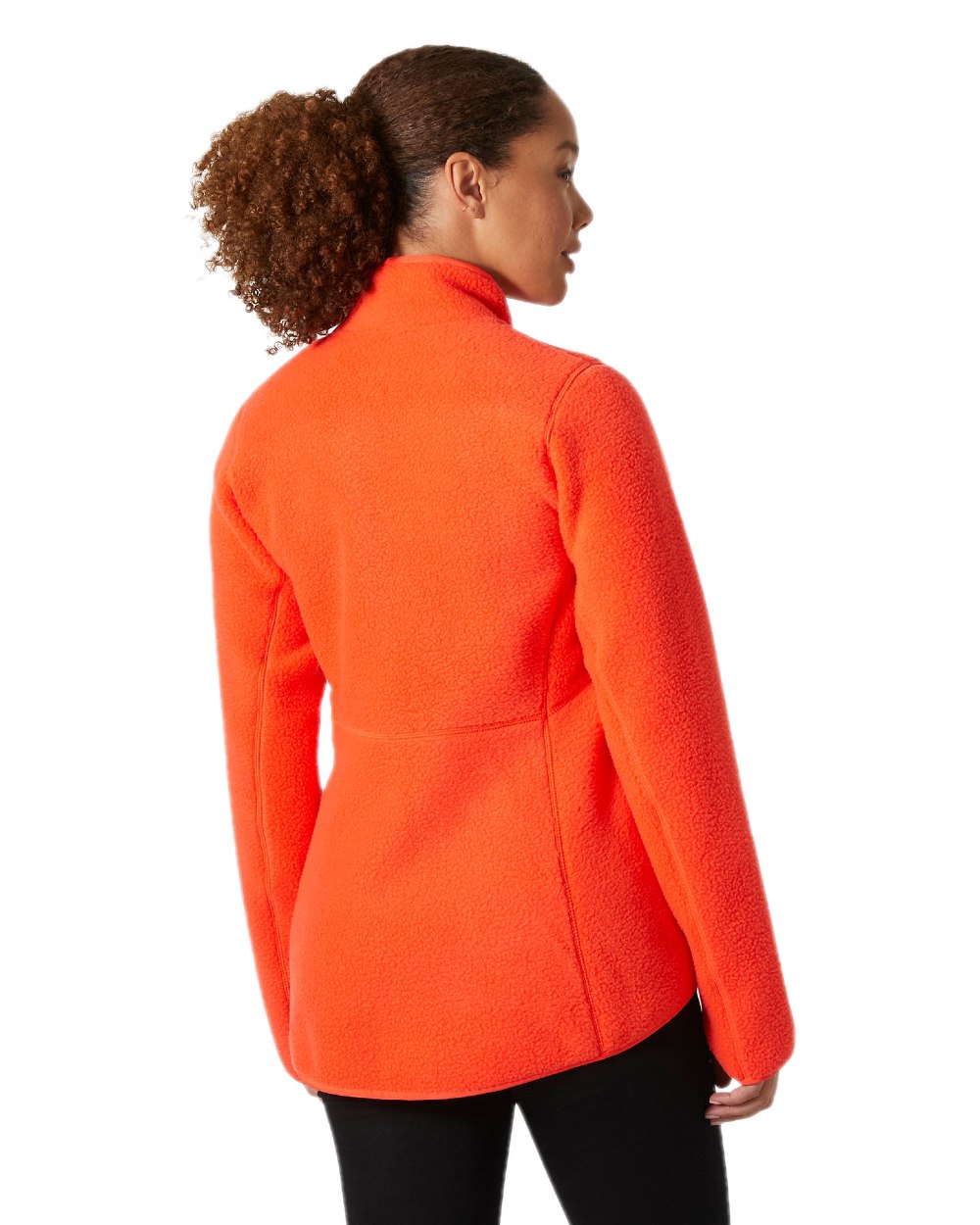 Cherry Tomato Coloured Helly Hansen Womens Imperial Pile Jacket on white background