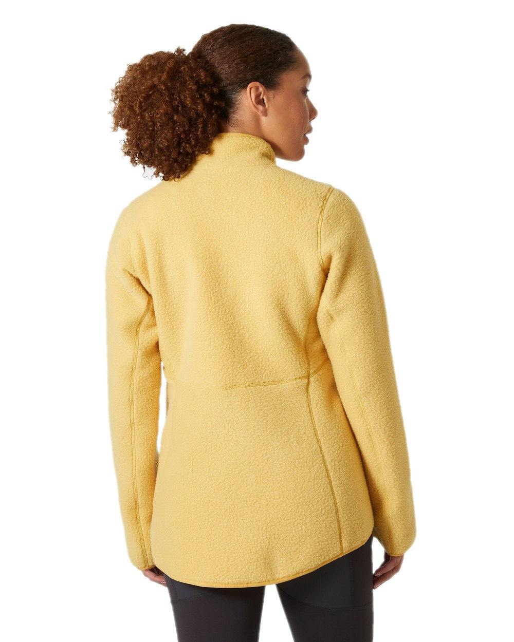 Sand Coloured Helly Hansen Womens Imperial Pile Jacket on white background