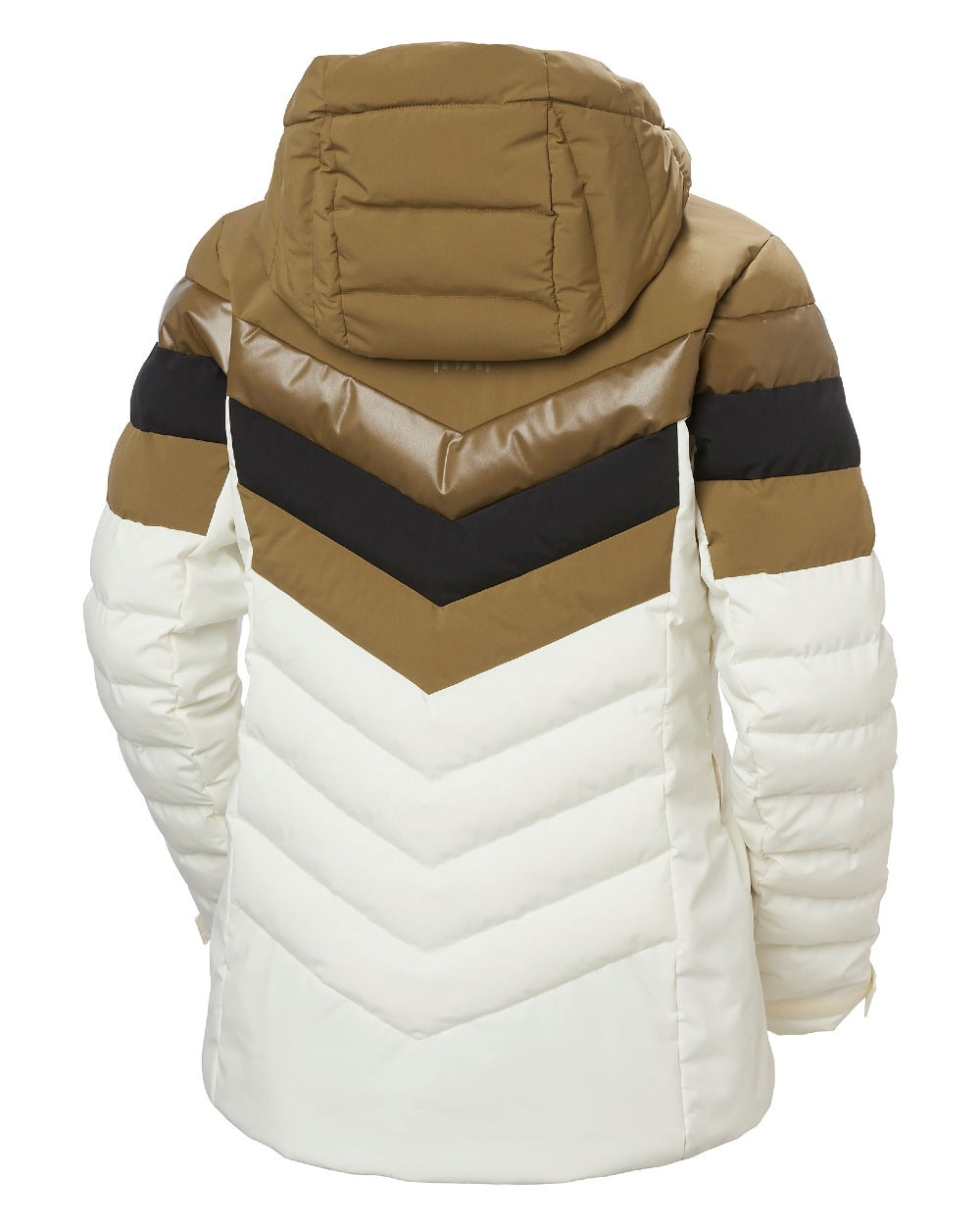 Sepia Coloured Helly Hansen Womens Imperial Puffy 2.0 Jacket on white background