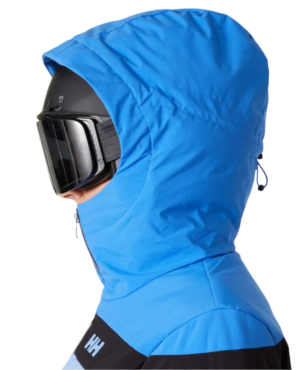 Bright Blue Coloured Helly Hansen Womens Imperial Puffy Jacket on white background