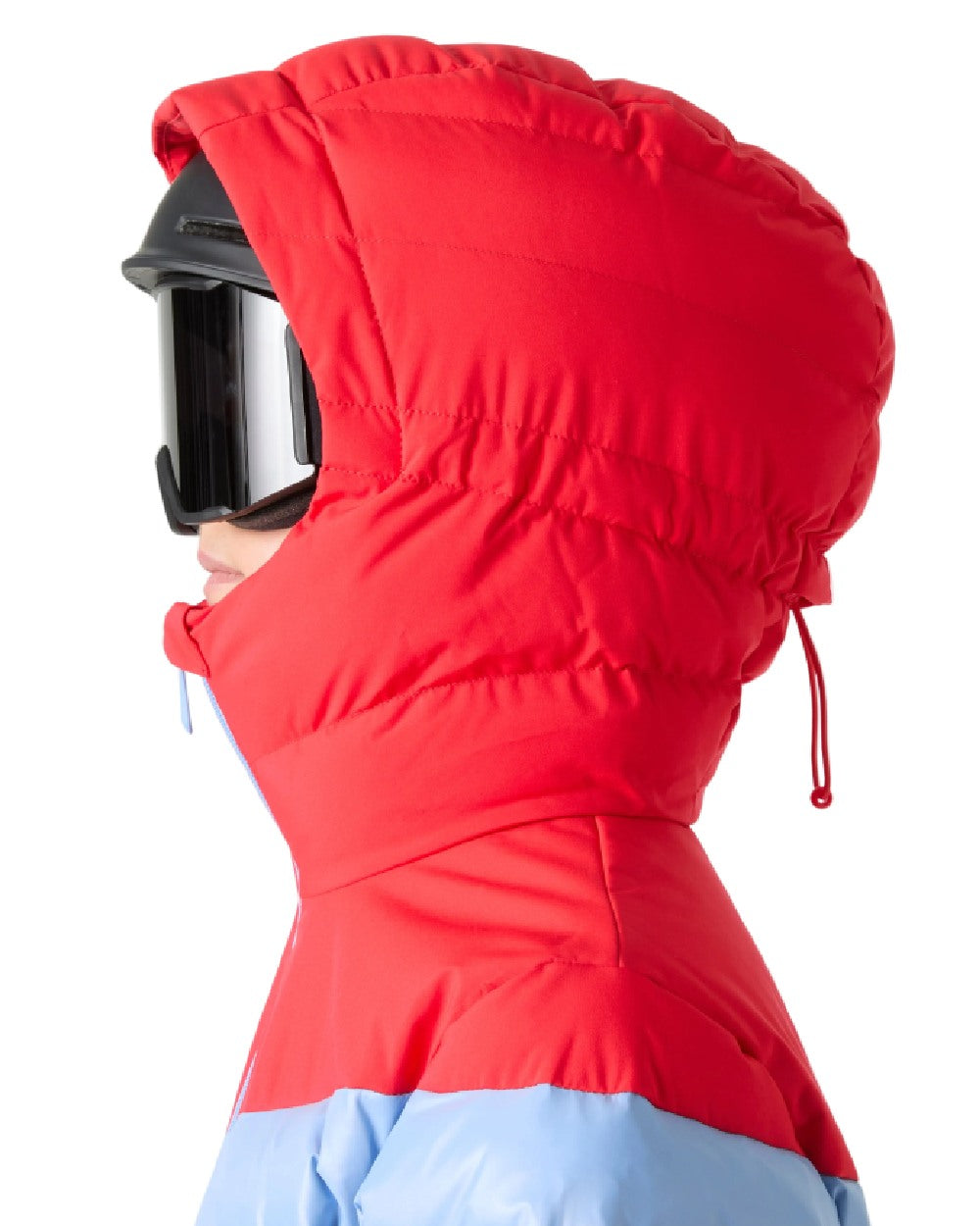 Cream Coloured Helly Hansen Womens Imperial Puffy 2.0 Jacket on white background