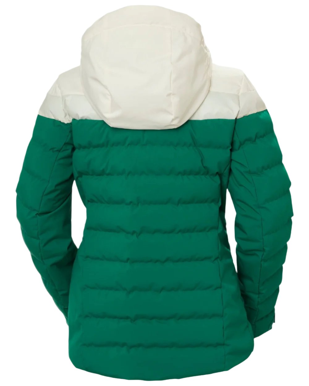 Emerald Coloured Helly Hansen Womens Imperial Puffy Jacket on white background