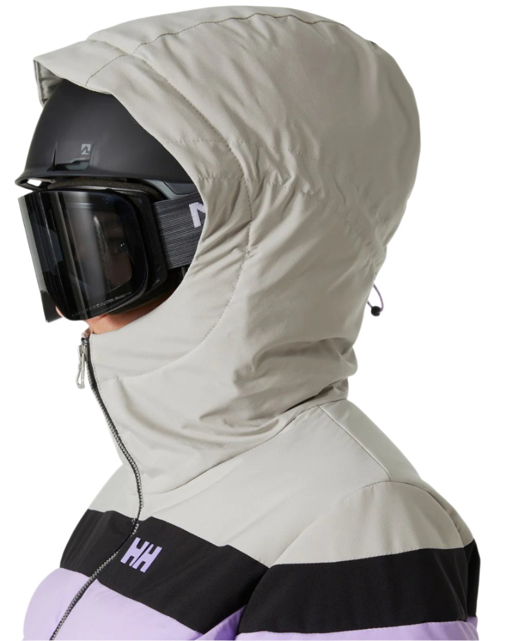 Heather Coloured Helly Hansen Womens Imperial Puffy Jacket on white background