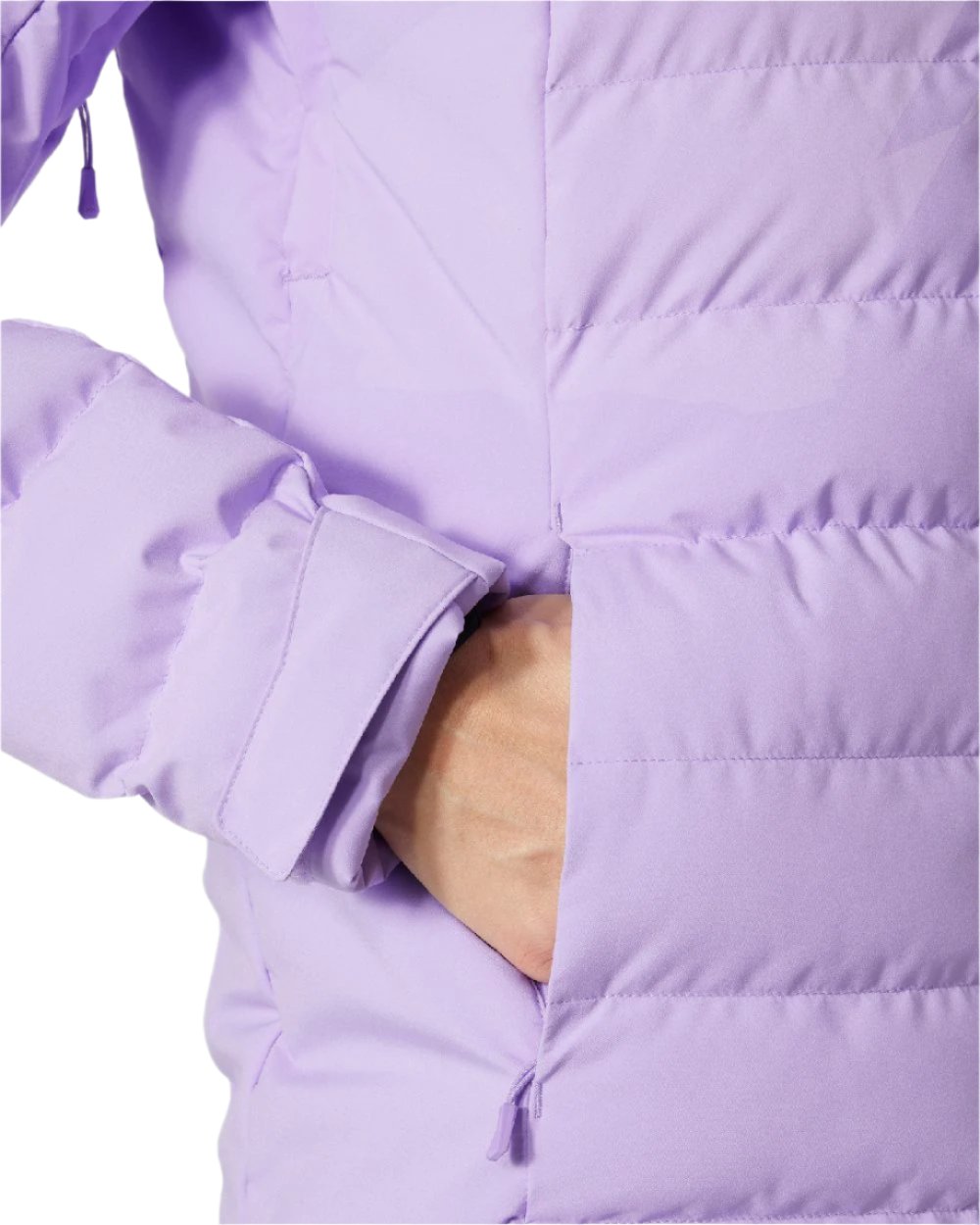 Heather Coloured Helly Hansen Womens Imperial Puffy Jacket on white background