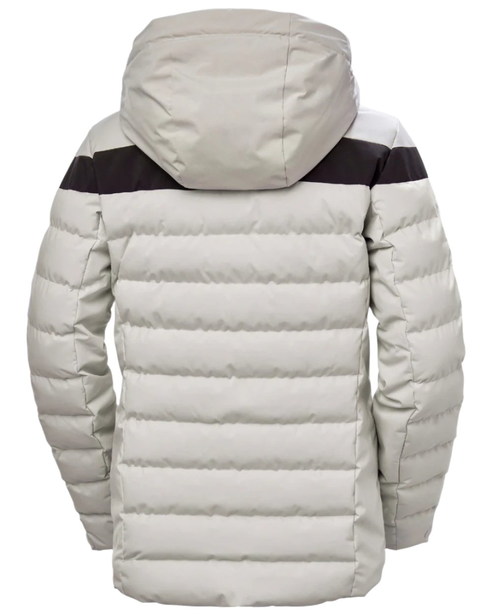Mellow Grey Coloured Helly Hansen Womens Imperial Puffy Jacket on white background