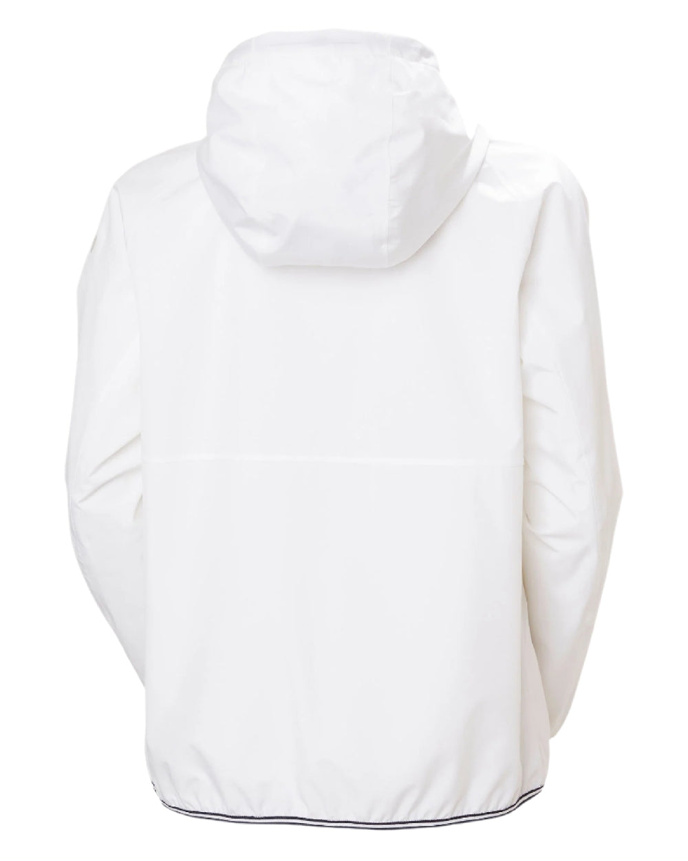 White coloured Helly Hansen Womens Koster Rain Jacket on white background