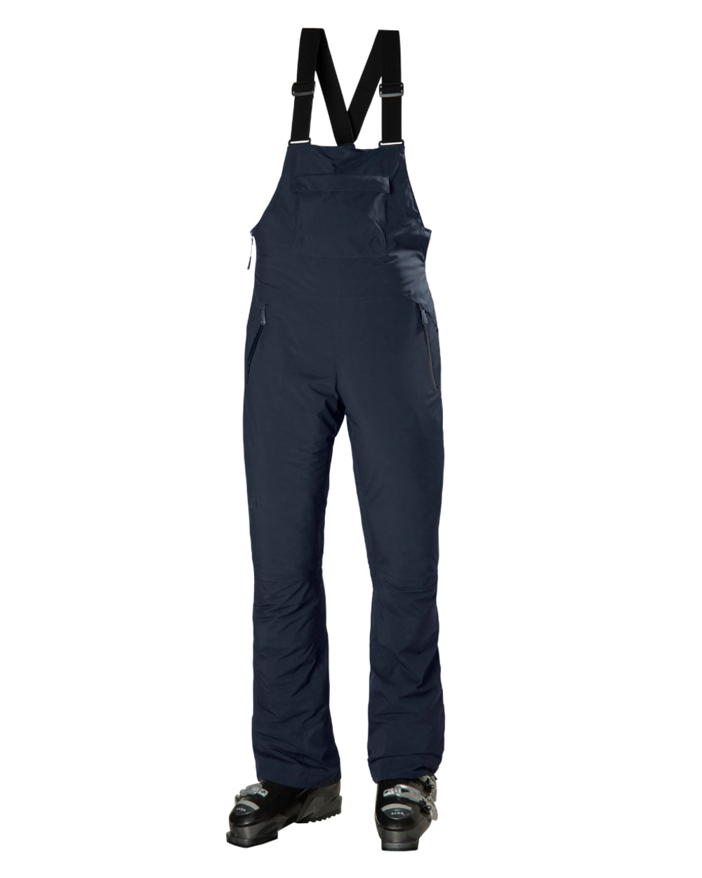 Navy Coloured Helly Hansen Womens Legendary Insulated Bib Pants on white background