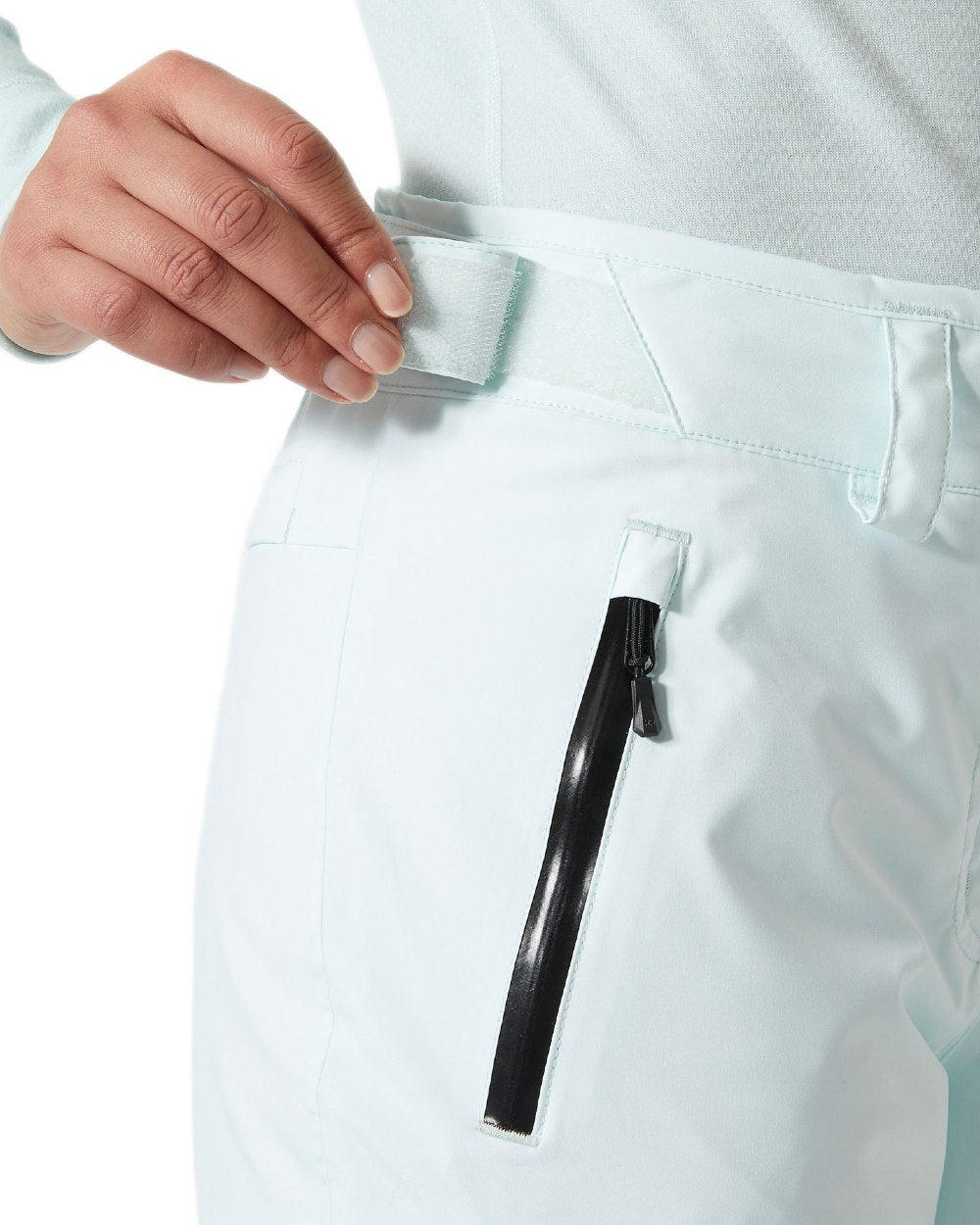 Icicle Coloured Helly Hansen Womens Legendary Insulated Ski Pants on white background