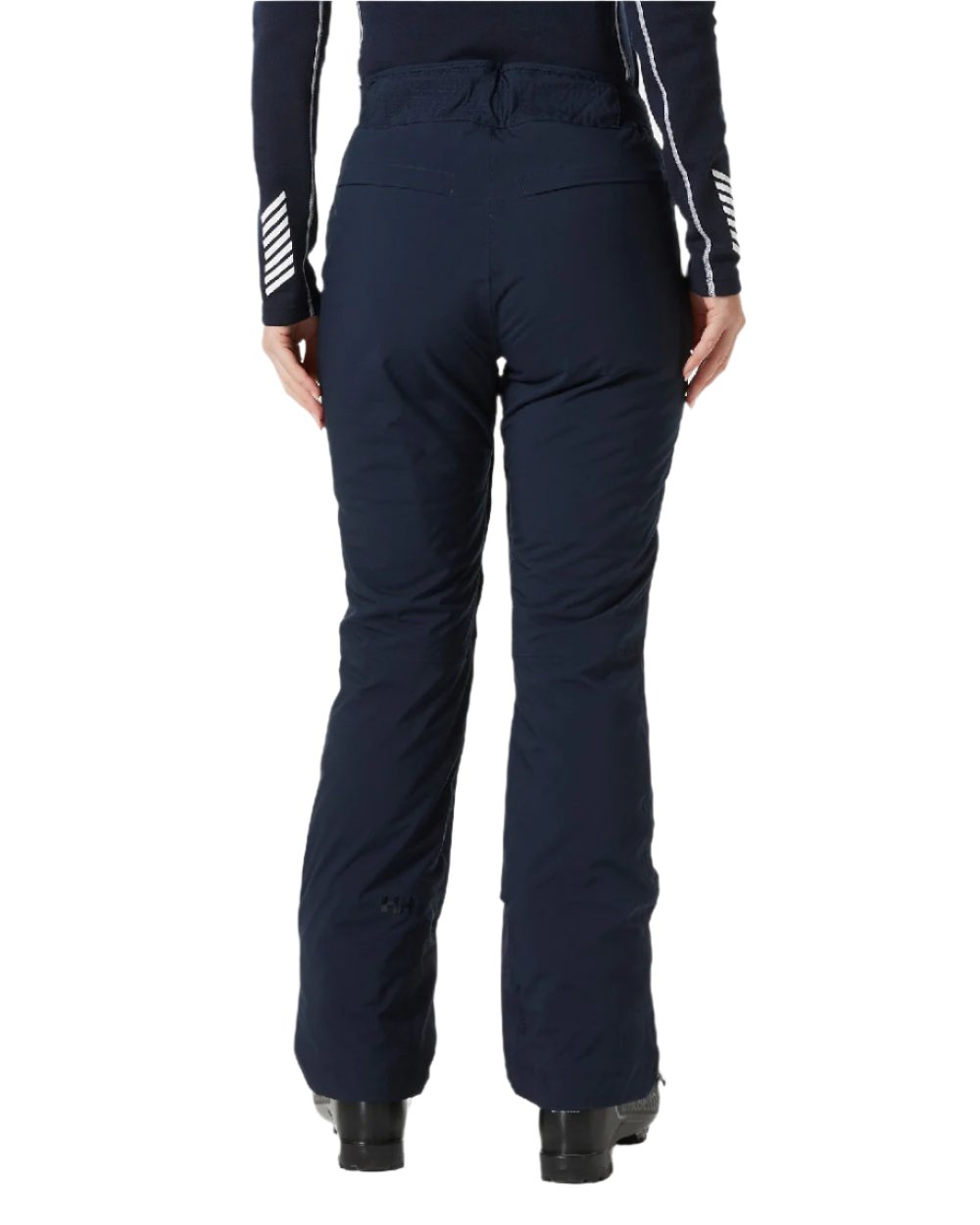 Navy Coloured Helly Hansen Womens Legendary Insulated Ski Pants on white background