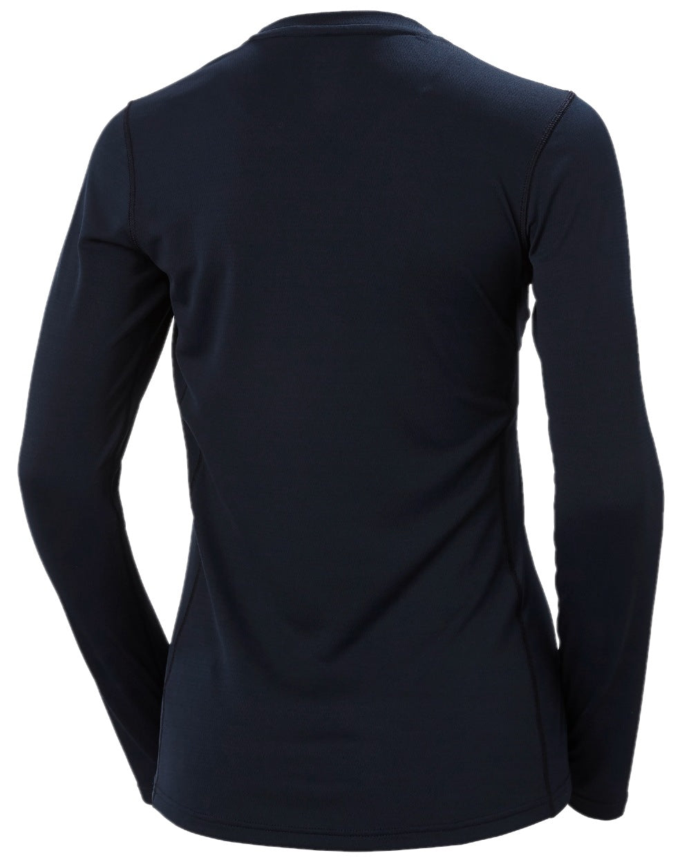 Navy Coloured Helly Hansen Womens Lifa Active Solen Long Sleeve Base Layer on white background