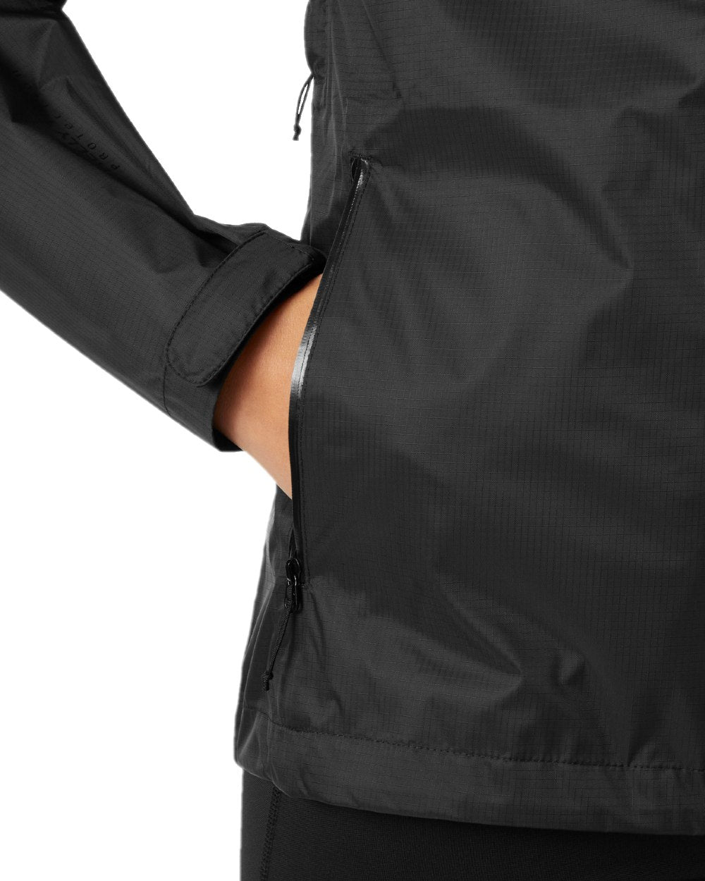 Black Coloured Helly Hansen Womens Loke Terra Jacket on white background