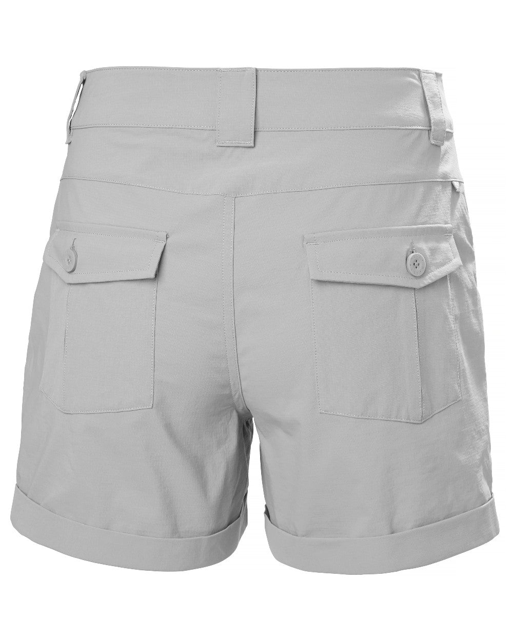 Grey Fog coloured Helly Hansen Womens Maridalen Shorts on white background