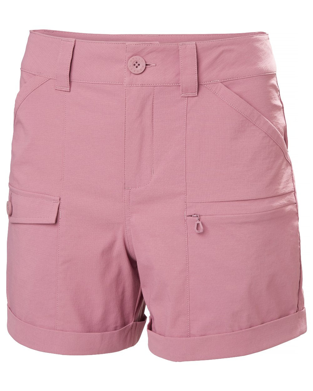 Wildberry coloured Helly Hansen Womens Maridalen Shorts on white background