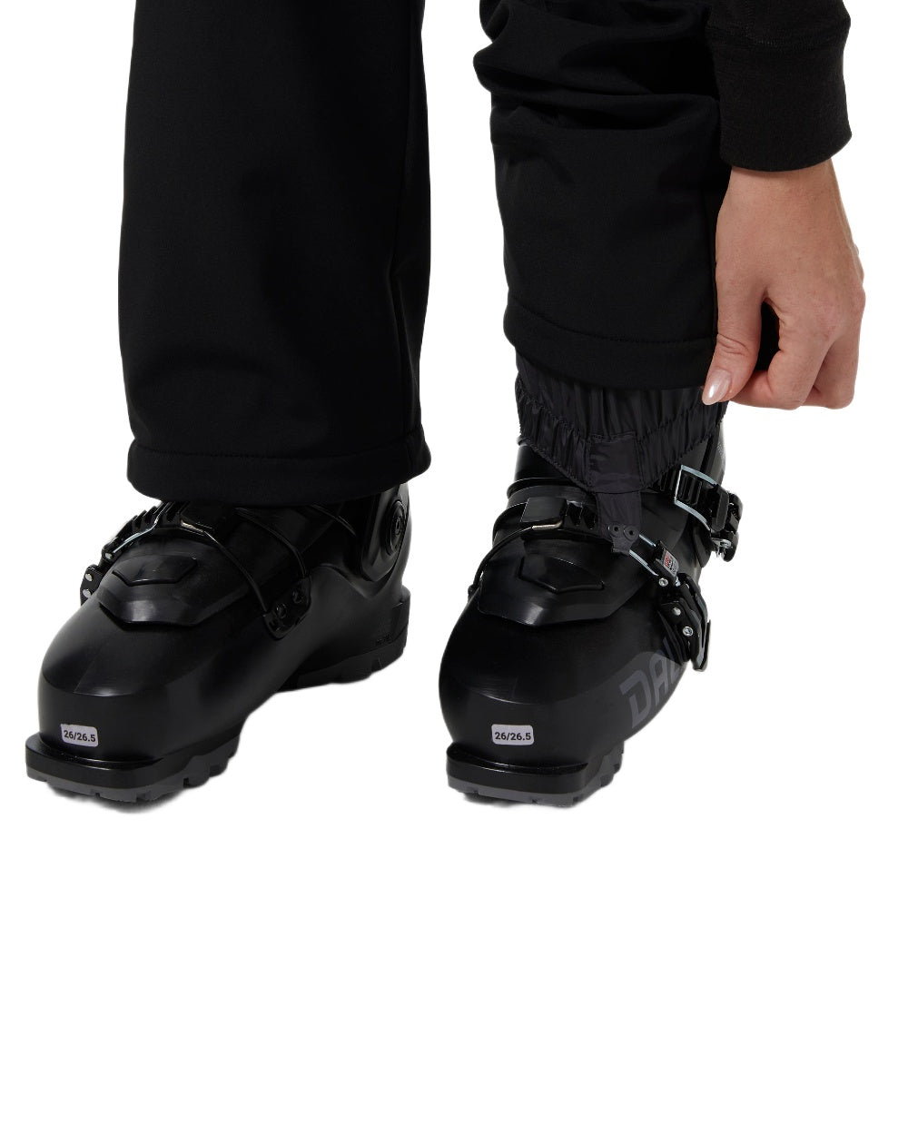 Black Coloured Helly Hansen Womens Nora Softshell Pants on white background