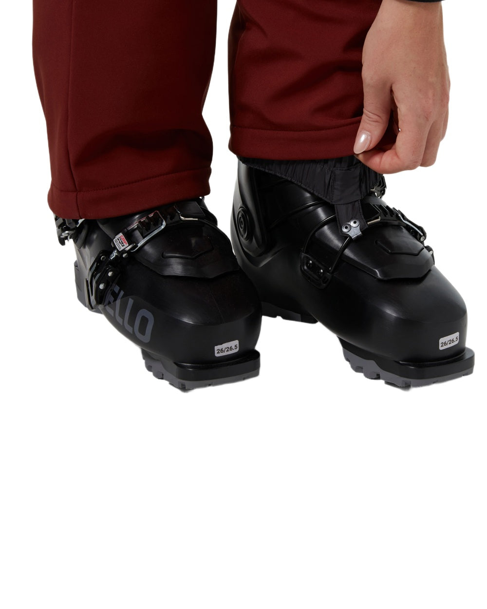 Mars Red Coloured Helly Hansen Womens Nora Softshell Pants on white background