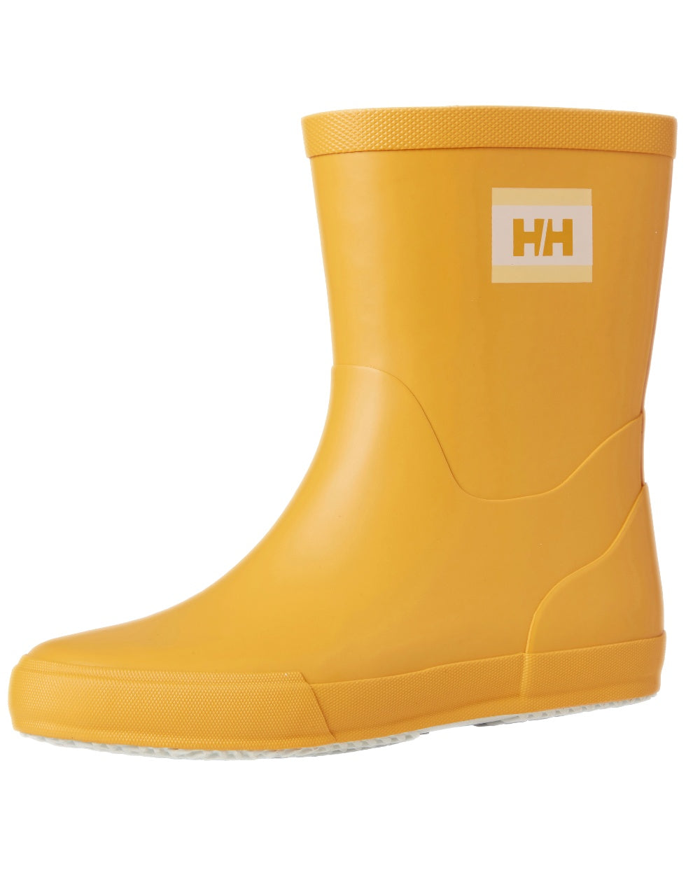 Essential Yellow coloured Helly Hansen Womens Nordvik 2 Boots on white background