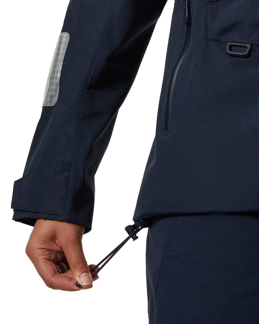 Navy coloured Helly Hansen Womens Salt Original Sailing Jacket on white background