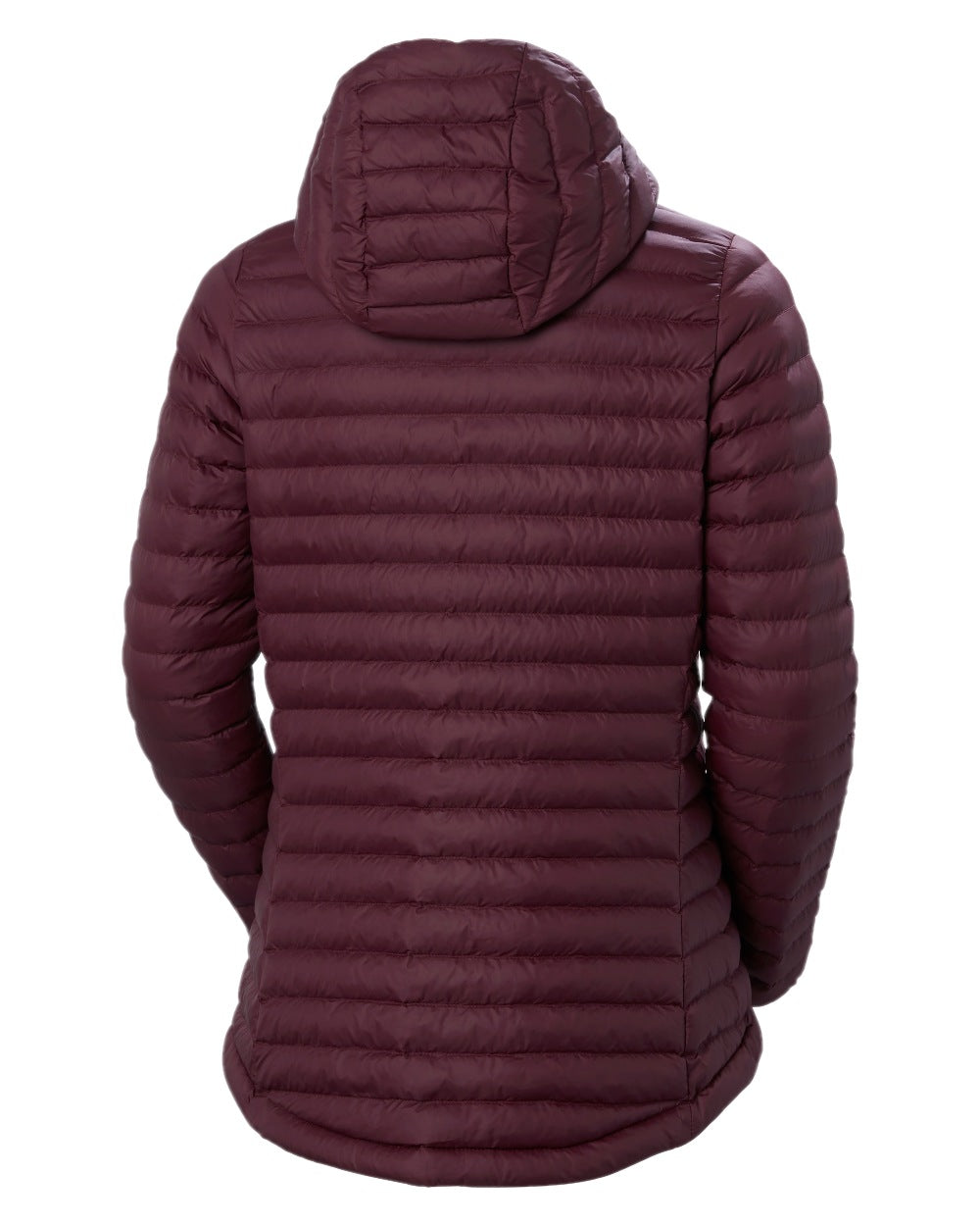 Hickory Coloured Helly Hansen Womens Sirdal Hooded Insulated Jacket on white background