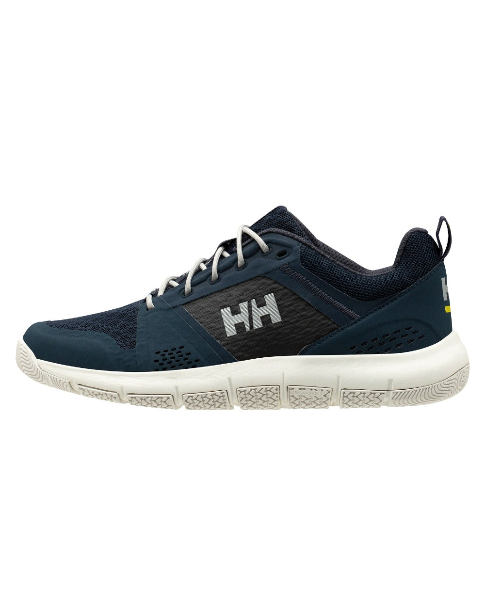 Navy Graphite Blue Coloured Helly Hansen Womens Skagen F-1 Offshore Shoes on white background
