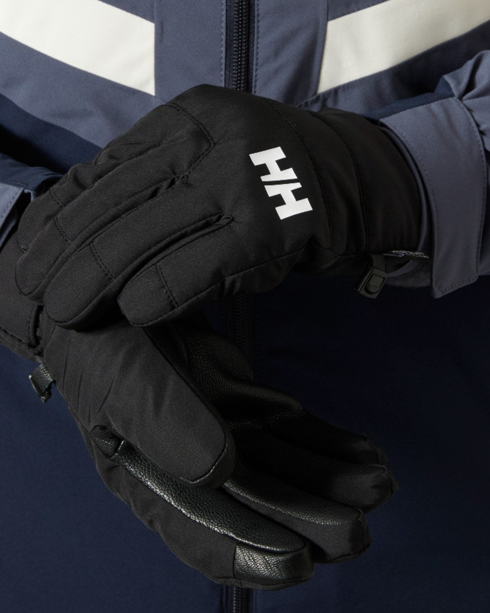 Black Coloured Helly Hansen Womens Swift Helly Tech Gloves on white background