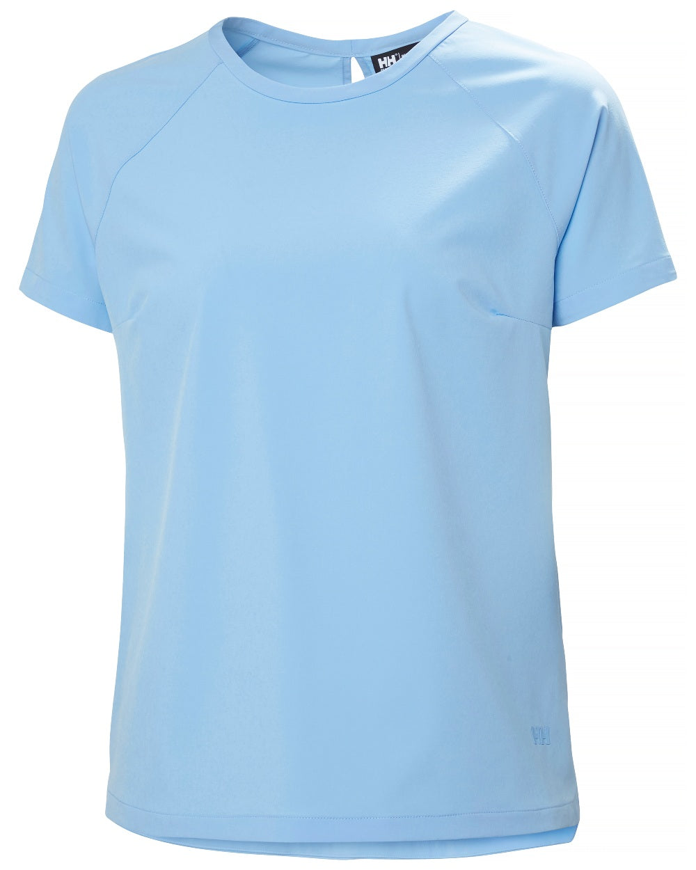 Bright Blue coloured Helly Hansen Womens Thalia T-Shirt on white background