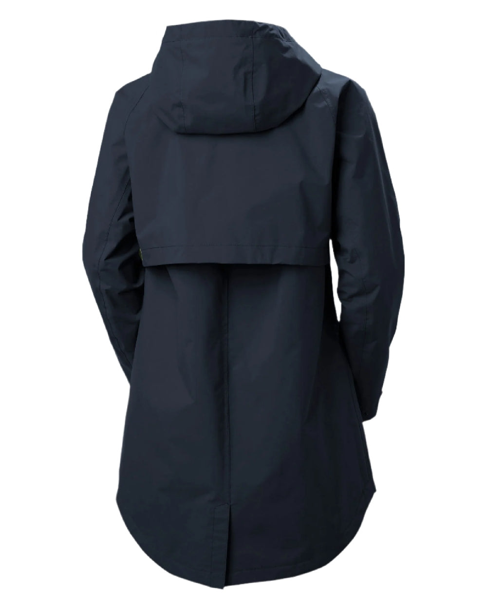 Navy coloured Helly Hansen Womens Valentia 2.0 Raincoat on white background