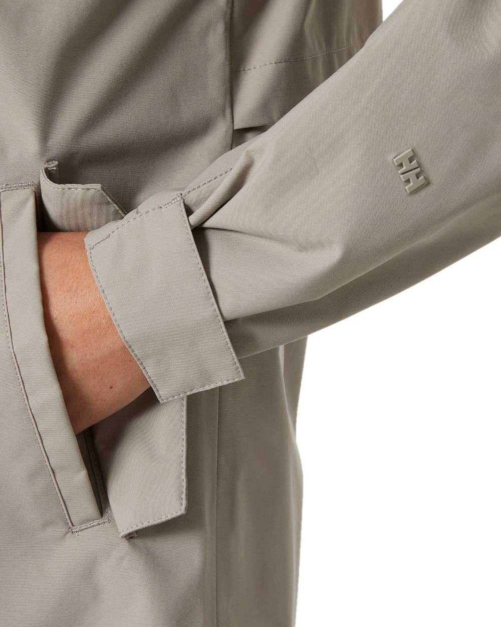 Terrazzo coloured Helly Hansen Womens Valentia 2.0 Raincoat on white background