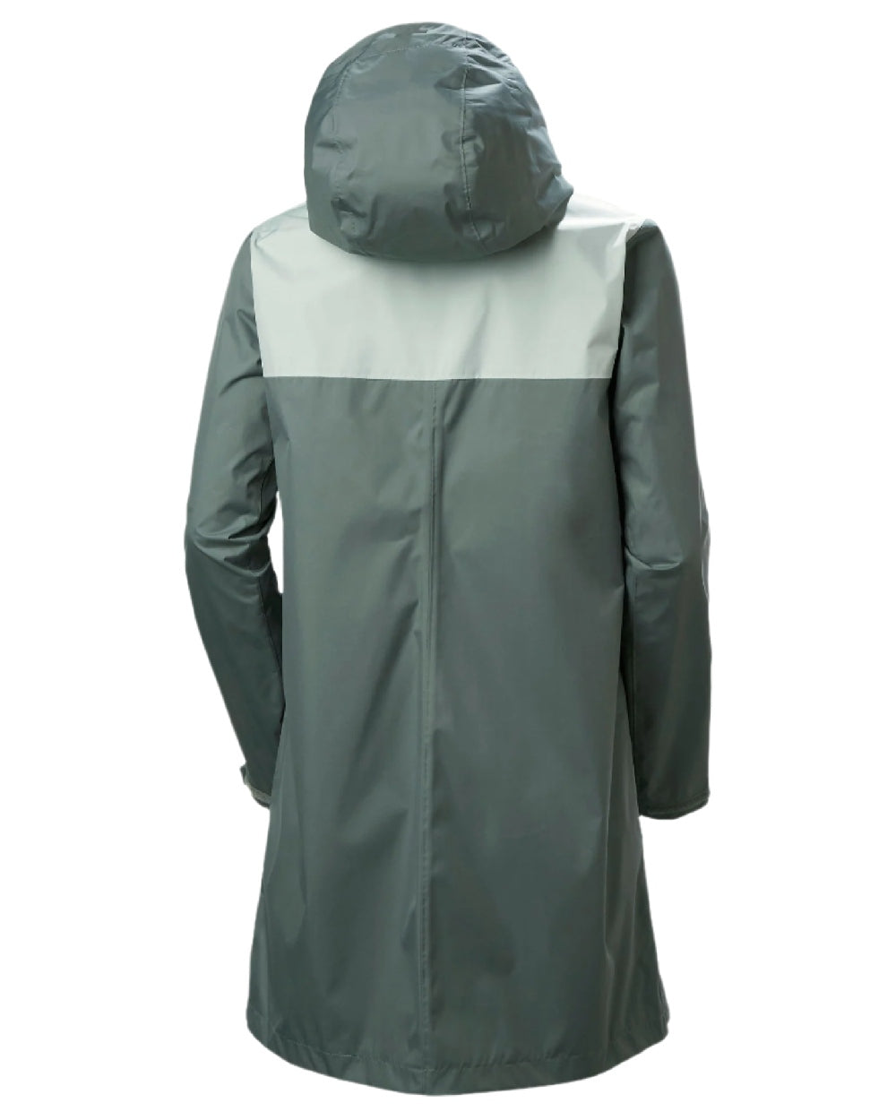 Grey Cactus coloured Helly Hansen Womens Vancouver Raincoat on white background
