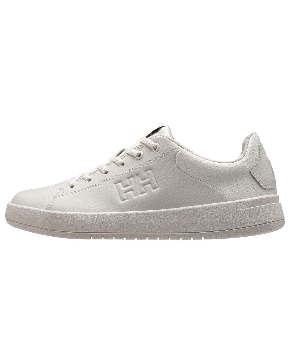 Off White Coloured Helly Hansen Womens Varberg Classic Marine Lifestyle Shoes on white background