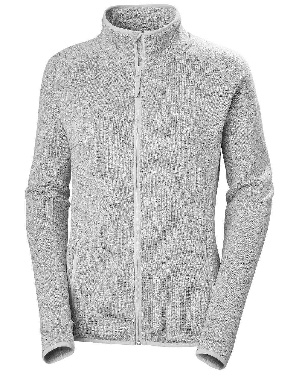 Grey Fog Coloured Helly Hansen Womens Varde Fleece Jacket 2.0 on white background