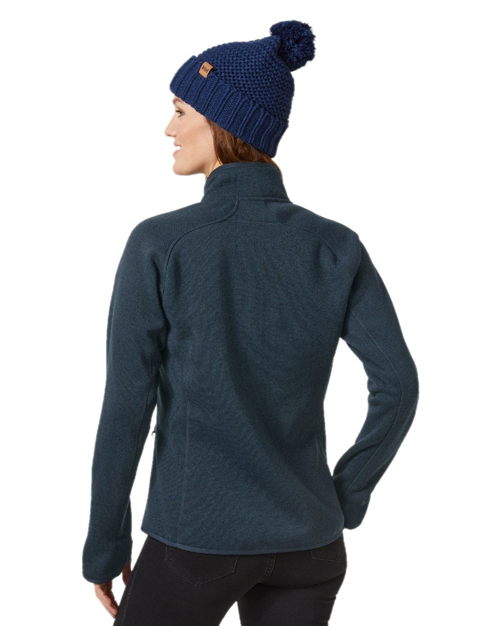 Navy Coloured Helly Hansen Womens Varde Fleece Jacket 2.0 on white background