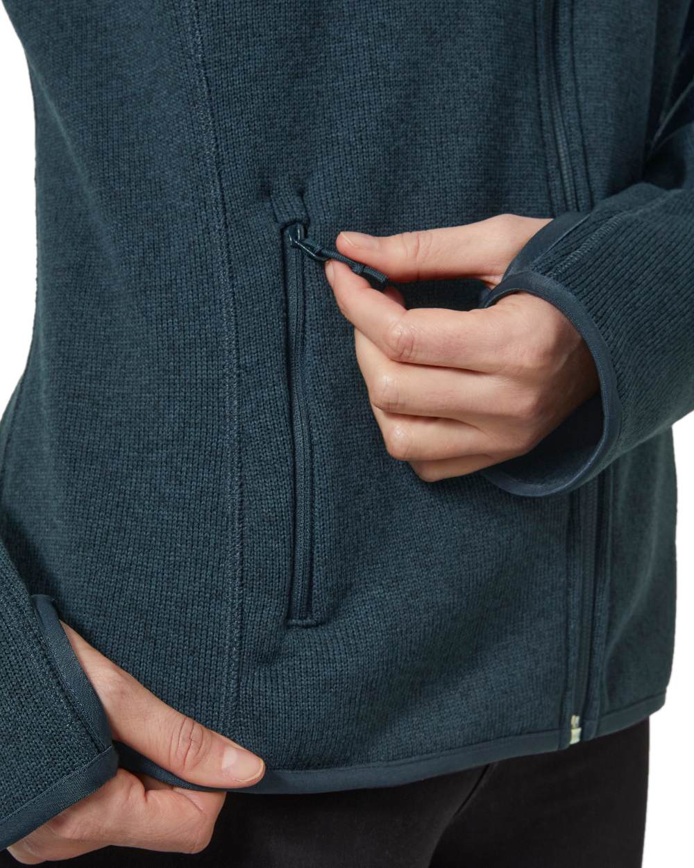 Navy Coloured Helly Hansen Womens Varde Fleece Jacket 2.0 on white background