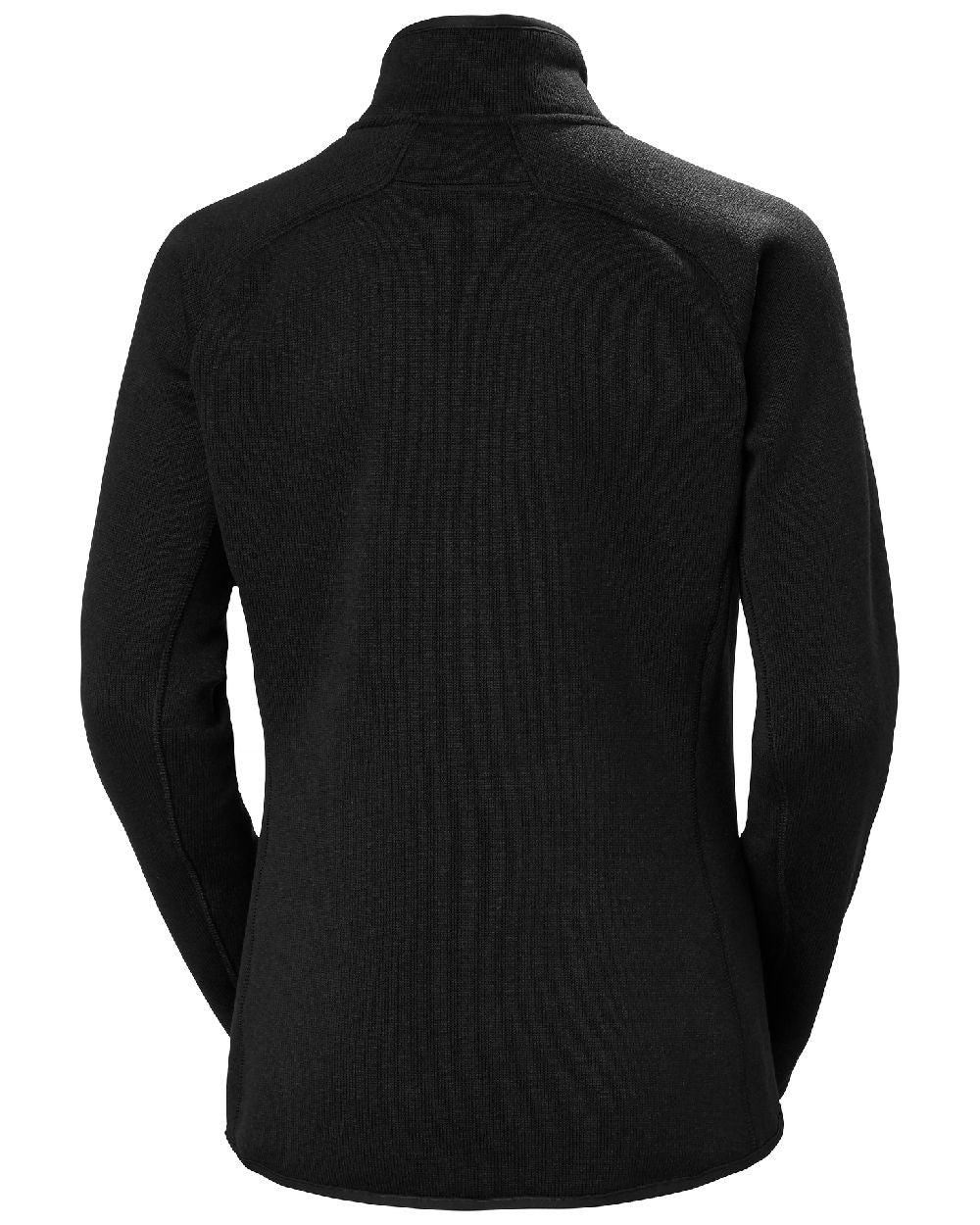 Black Coloured Helly Hansen Womens Varde Half Zip 2.0 on white background