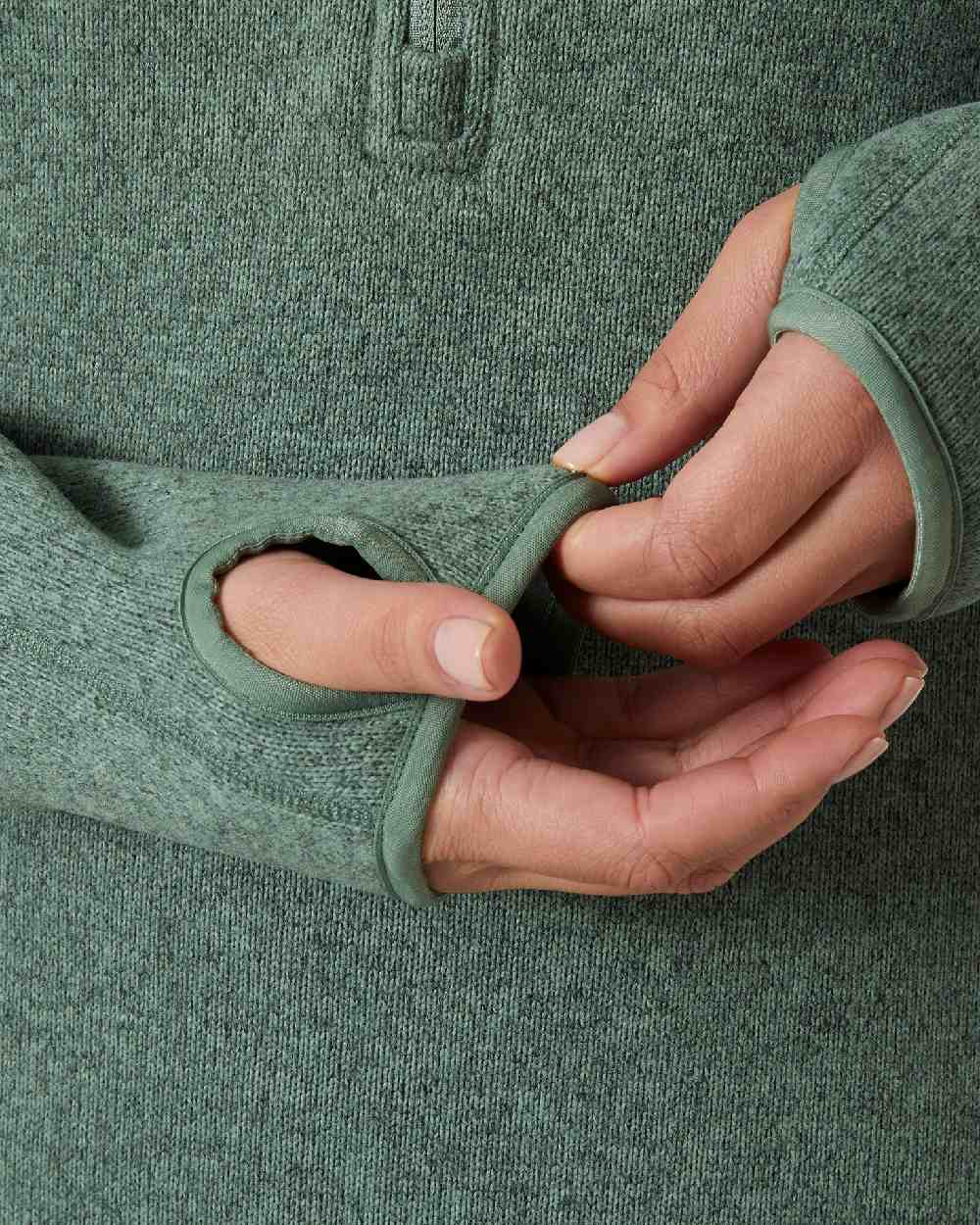 Cactus Coloured Helly Hansen Womens Varde Half Zip 2.0 on white background