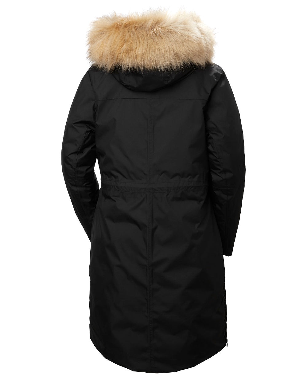 Black Coloured Helly Hansen Womens Vega Parka on white background