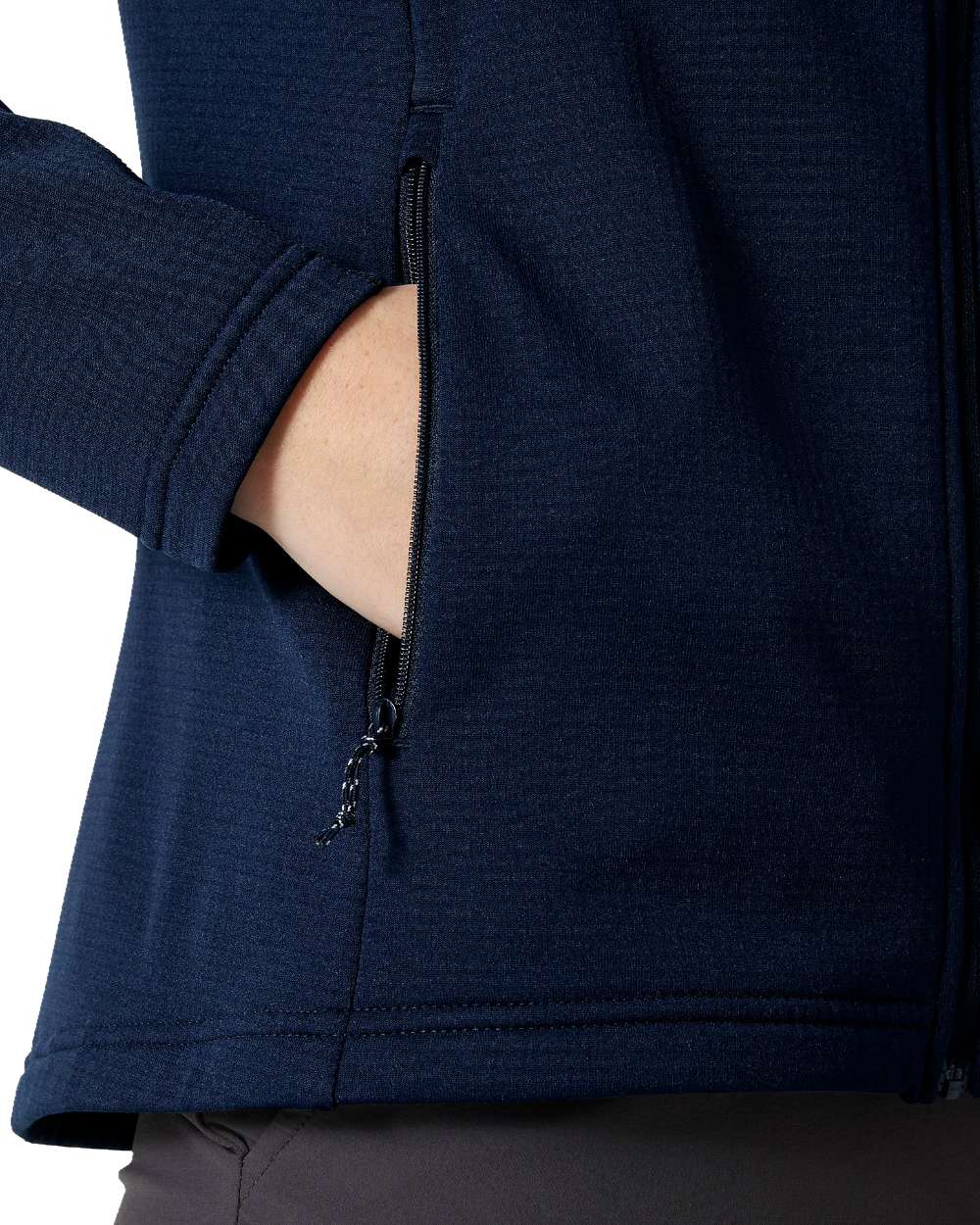 Navy Coloured Helly Hansen Womens Versalite Fleece Jacket on white background