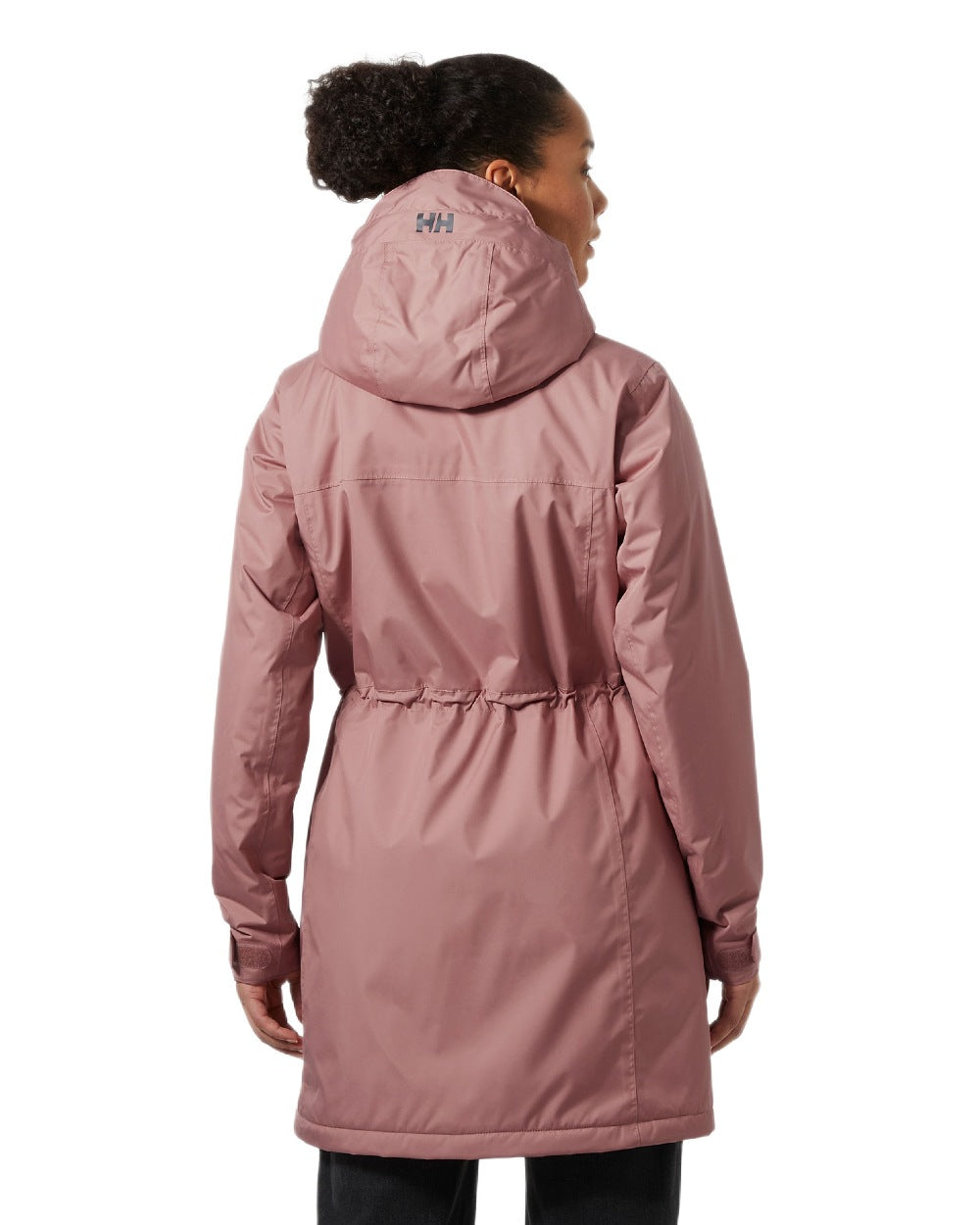Ash Rose Coloured Helly Hansen Womens Westport Insulated Coat on white background