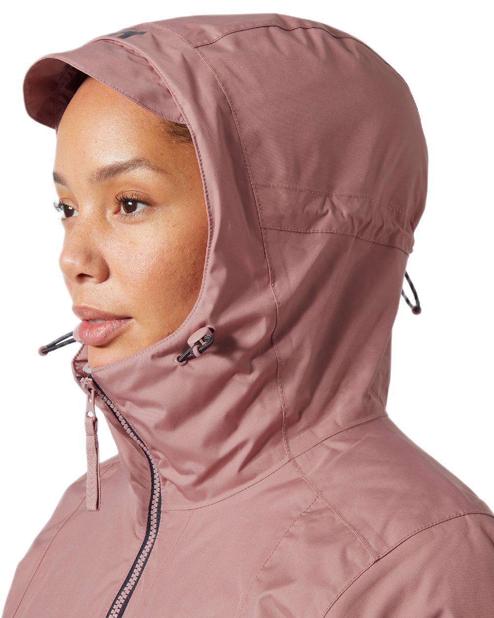 Ash Rose Coloured Helly Hansen Womens Westport Insulated Coat on white background