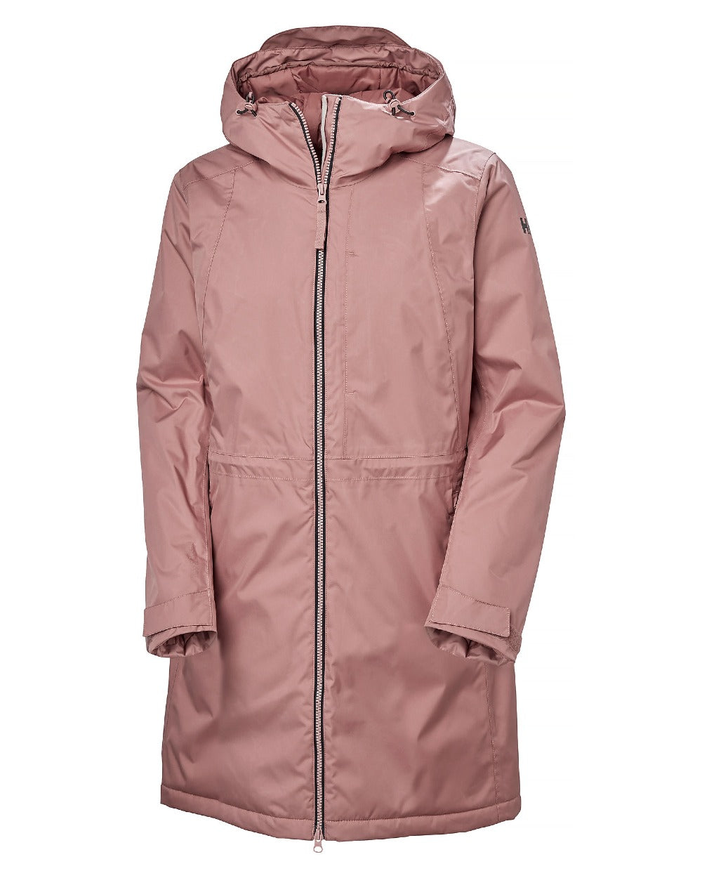 Ash Rose Coloured Helly Hansen Womens Westport Insulated Coat on white background