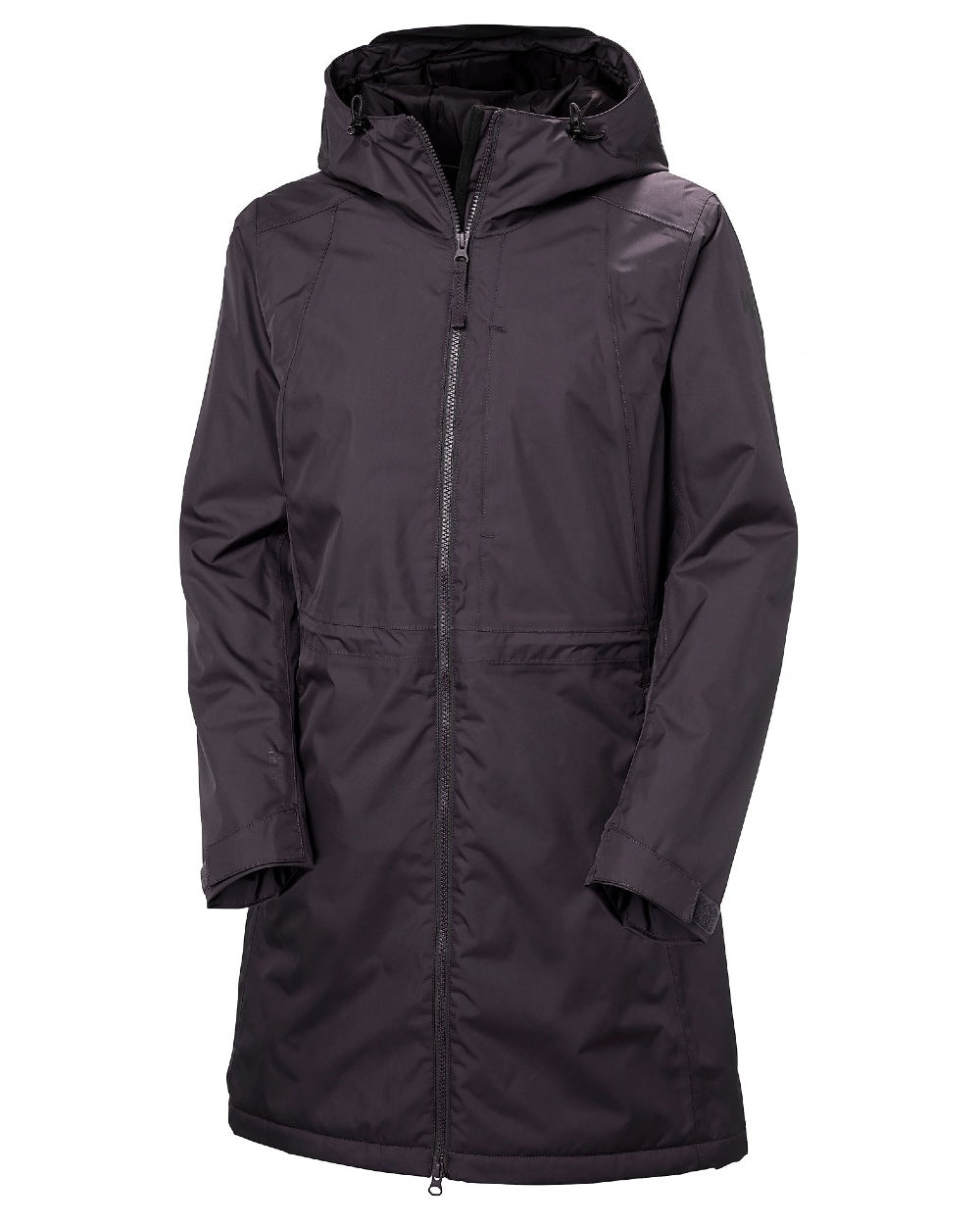 Black Grape Coloured Helly Hansen Womens Westport Insulated Coat on white background