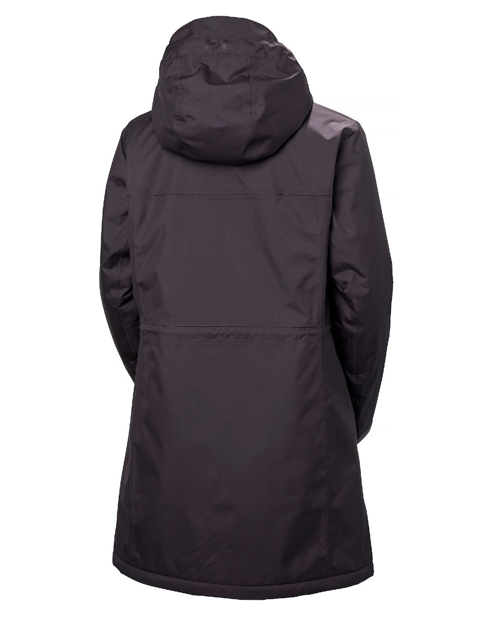 Black Grape Coloured Helly Hansen Womens Westport Insulated Coat on white background