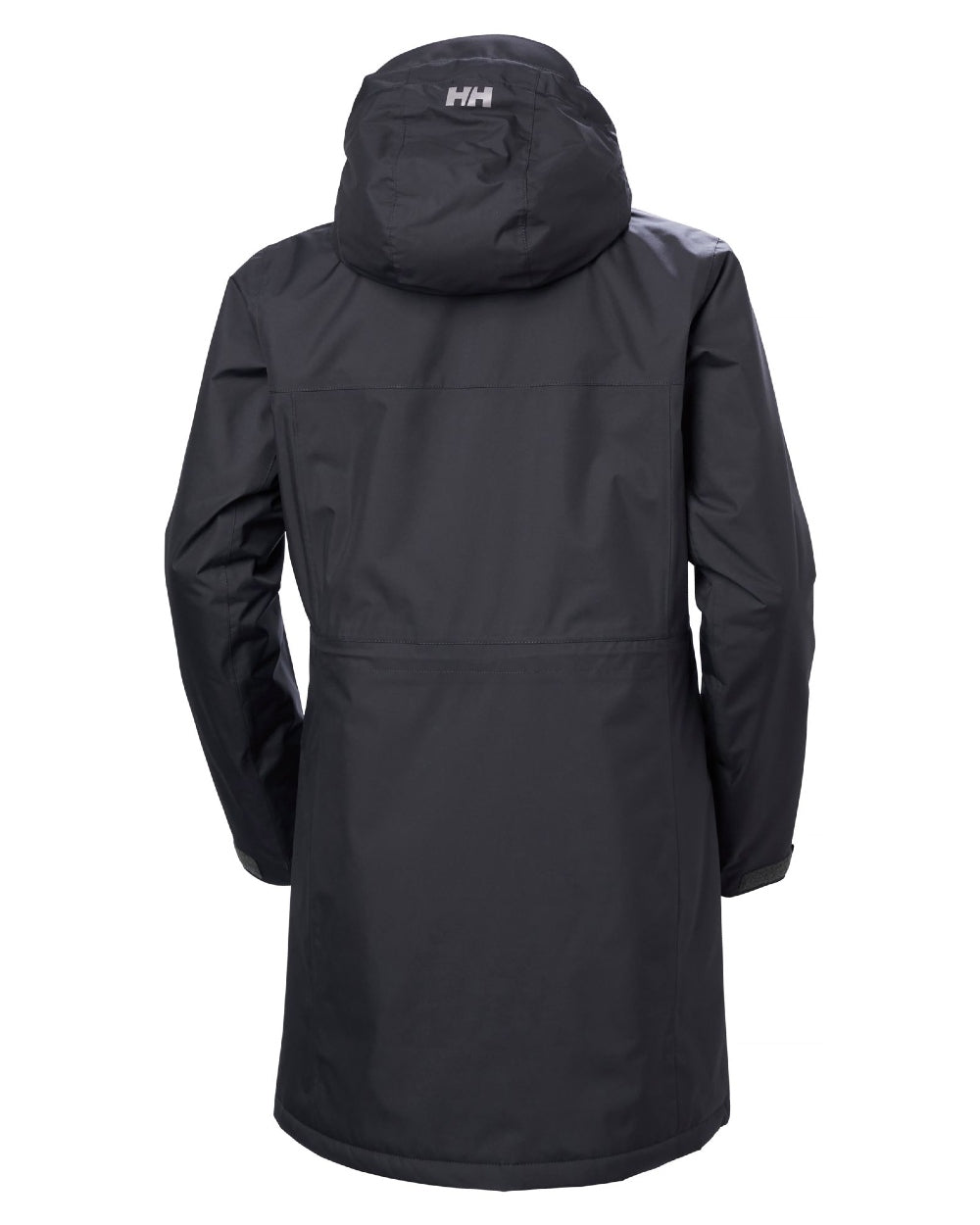 Ebony Coloured Helly Hansen Womens Westport Insulated Coat on white background
