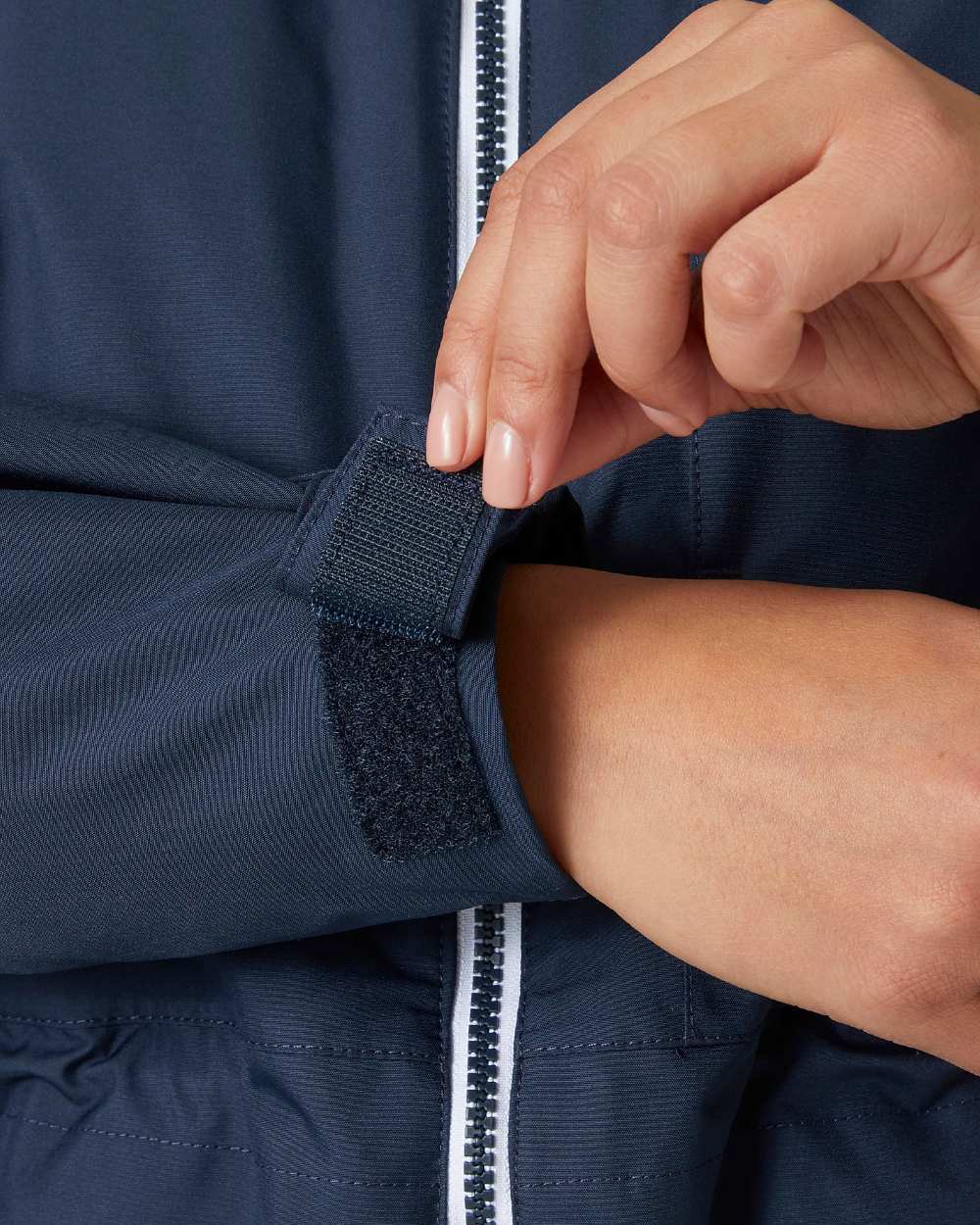 Navy Coloured Helly Hansen Womens Westport Insulated Coat on white background