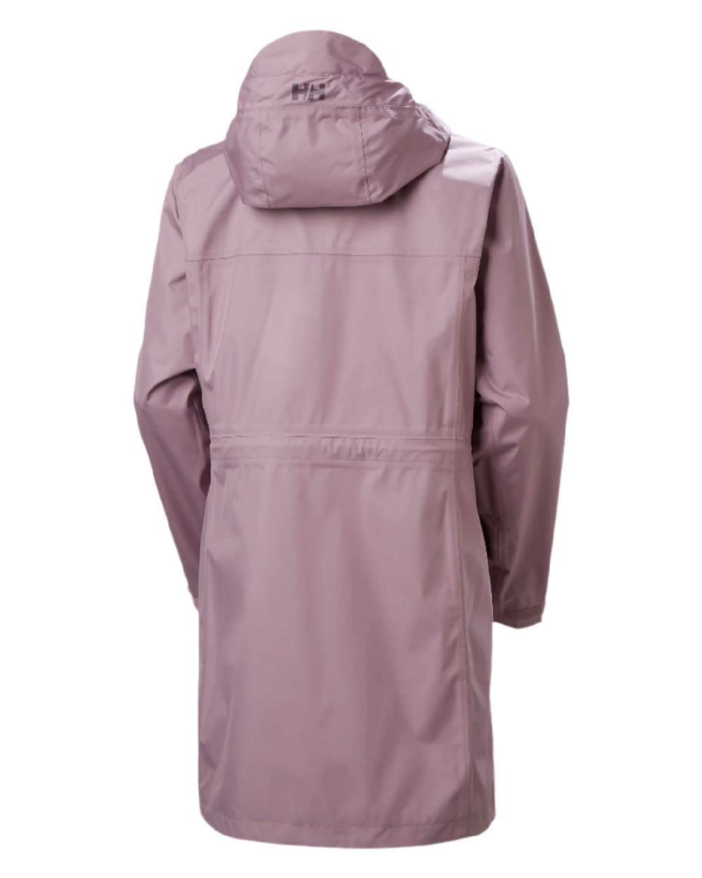 Purple Clay coloured Helly Hansen Womens Westport Raincoat on white background