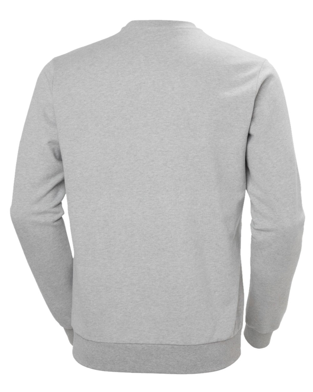 Grey Melange coloured Helly Hansen Logo Crew Sweatshirt 2.0 on white background