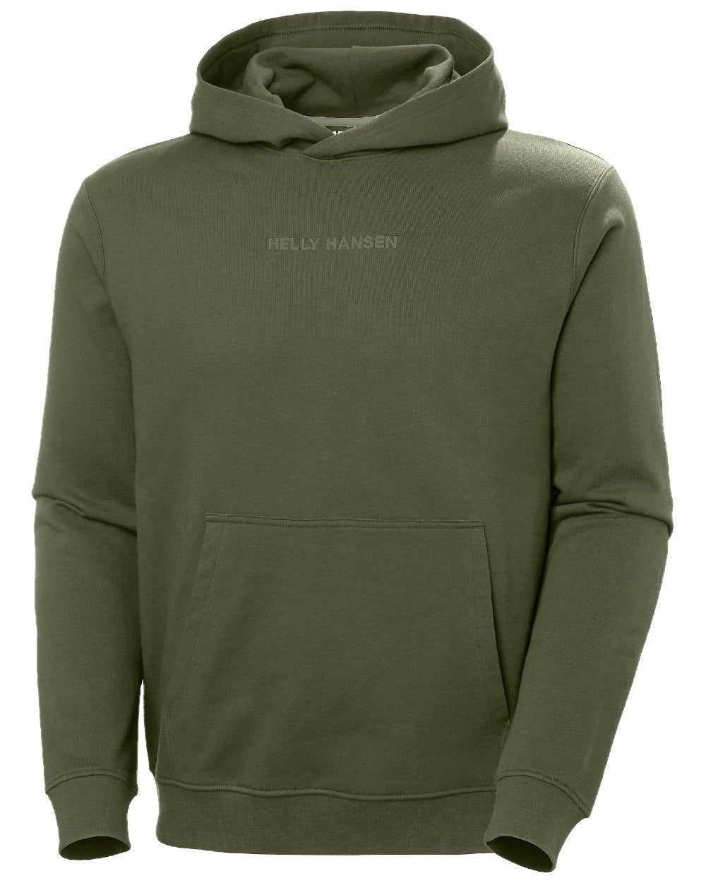 Lav Green coloured Helly Hansen Mens Core Hoodie on white background