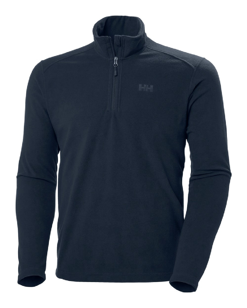 Navy coloured Helly Hansen Daybreaker 1/2 Zip Fleece on white background