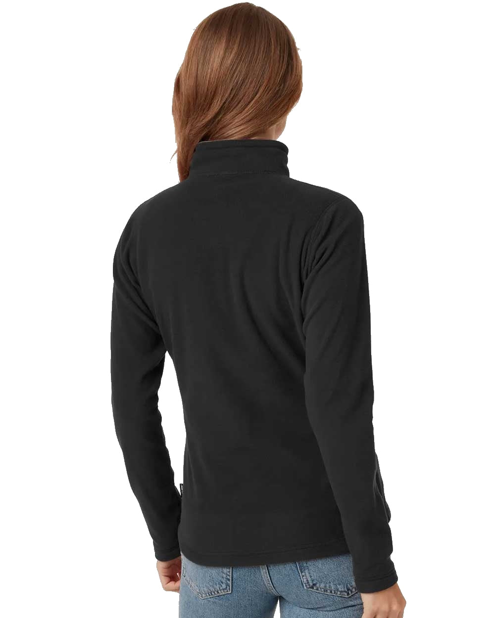 Black coloured Helly Hansen Daybreaker Ladies Fleece Jacket on white background
